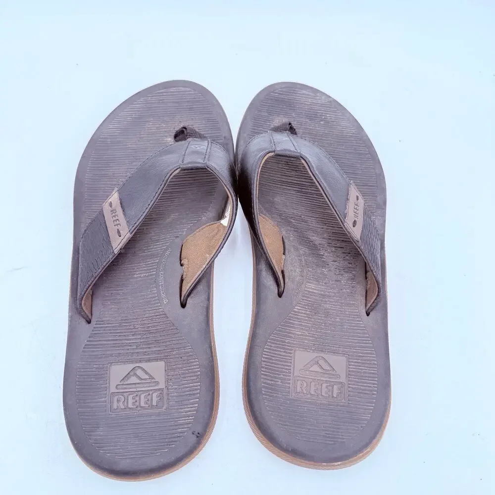 Reef Men's Santa Ana Black Thong Size 9